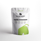 A stand-up pouch of Nectar Sport Carb Powder in Lemon Lime flavor, featuring a white package with green accents and black text, set against a clean white background.