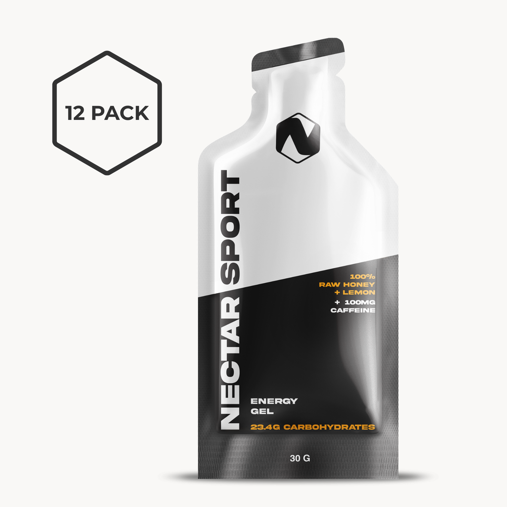 Raw Honey + Caffeine Energy Gel 12-Pack